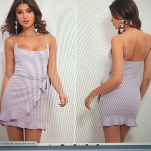 NEW Lucy in the Sky Lavender wrap dress LARGE